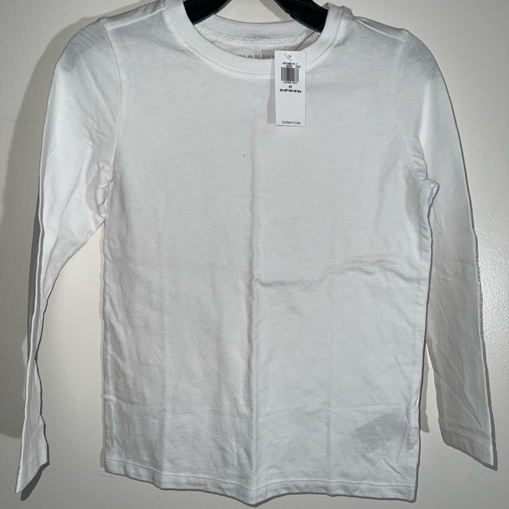 Old Navy White Long Sleeve Tee for Kids